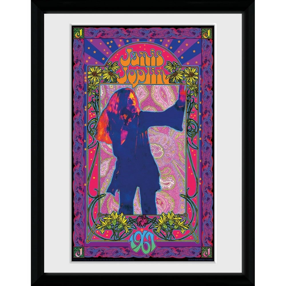 JANIS JOPLIN ジャニスジョプリン (追悼 55年 ) - Purple Masse / インテリア額 - PGS